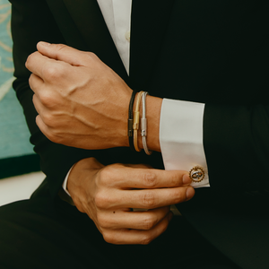 Pop Rigato Rame Bracelet In Black