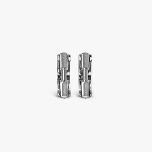 Wrap Around Cufflinks In White Mop With Rhodium Silver (Limited Edition)