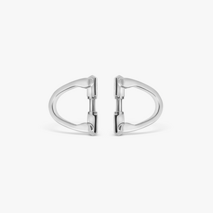 Wrap Around Cufflinks In White Mop With Rhodium Silver (Limited Edition)