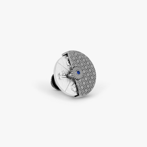 Regalia Spinning Coin Pin In Rhodium Plated Silver (Limited Edition)