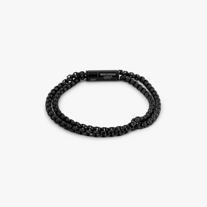 Pop Elements Armreif aus schwarzem, IP-beschichtetem Edelstahl