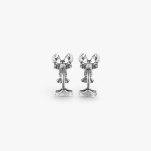 Lobster Mechanical Cufflinks With Yellow Swarovski Elements