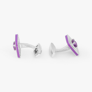 Refratto Cufflinks in Sterling Silver With Amertrine