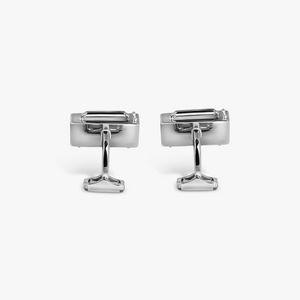 THOMPSON Vintage Radio Cufflinks In Palladium Plated