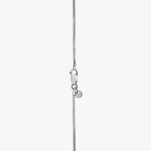 Star of David Necklace In Black Rhodium Silver With White Diamond