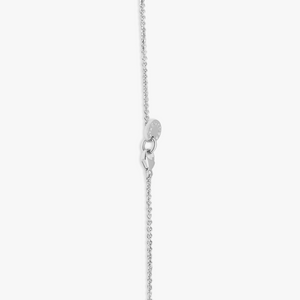 Cuore Necklace In Sterling silver with White Diamonds