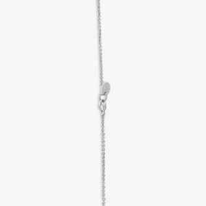 Cuore Necklace In Sterling Silver with Black Diamonds