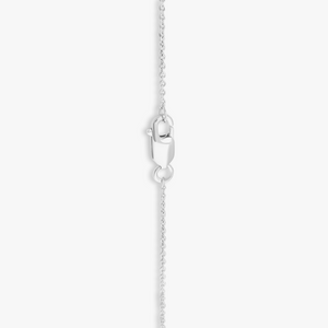 Duck Rodeo Necklace In Rhodium Plated Silver With Sodalite