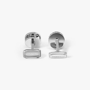 THOMPSON Green Stainless Steel Hieroglyphic Cufflinks