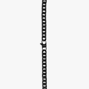 THOMPSON Black Stainless Steel Catena Necklace