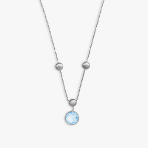 White gold women's necklace