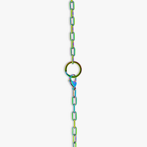 THOMPSON Multi Coloured Stainless Steel Twisted Knot Chain Necklace