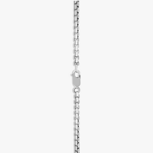 Sennit Catena Beaded Necklace In Black Ruthenium Silver