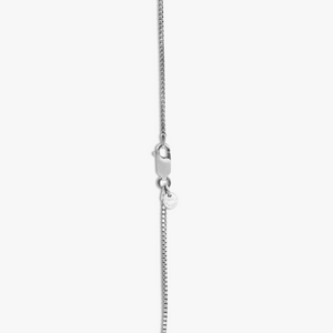 Lhasa Dorje Box Chain Necklace In Silver