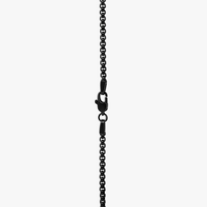 Jagged Elements Necklace In Black and Blue IP Plated Stainless Steel