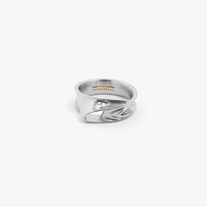 ZAHA HADID DESIGN Tyne Ring In Palladium Plated Steel